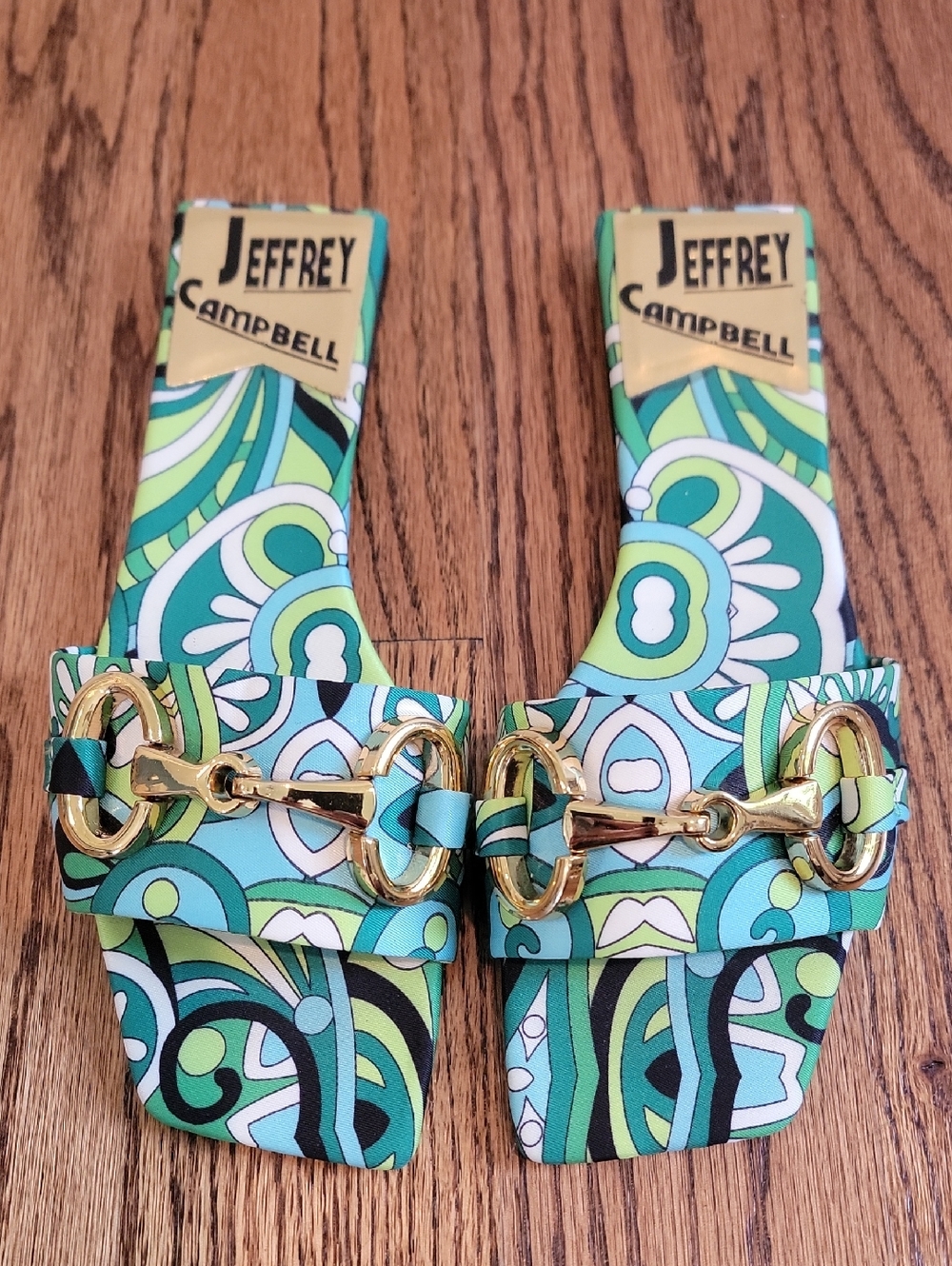 Jeffrey Campbell Sandals Size 6 Worn Once EUC!! Chantria Green